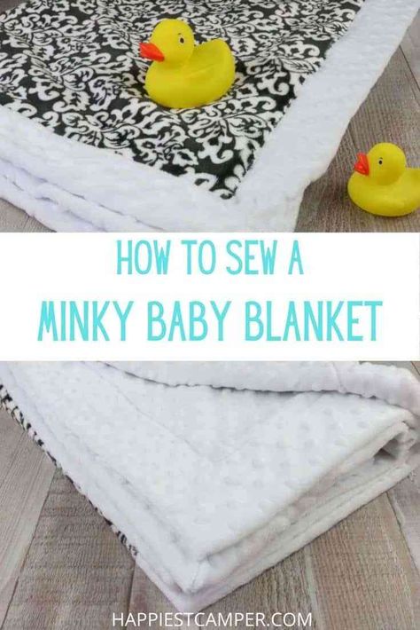 Minky Baby Blanket Diy, Minky Blanket Tutorial, Vendor Ideas, Kid Quilts, Simple Sewing Tutorial, Diy Baby Blanket, Comfy Blanket, Minky Blankets, Amazon Baby