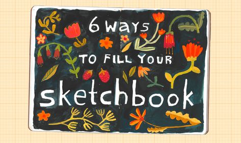 Ideas To Fill A Sketchbook, Ways To Fill A Sketchbook, Ways To Fill Your Sketchbook, Ideas To Fill Your Sketchbook, Artbook Ideas, Art Drawings Doodles, Fill A Sketchbook, Painted Journals, Mixed Media Book