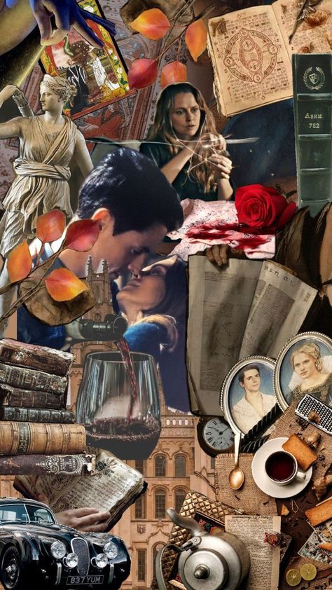 A Discovery of Witches collage for phone backgrounds Island Princess Barbie, Discovery Of Witches Aesthetic, Witches Aesthetic, Every Witch Way, Tudor Costumes, Bookish Quotes, Island Princess, Book Vibes, Discovery Of Witches