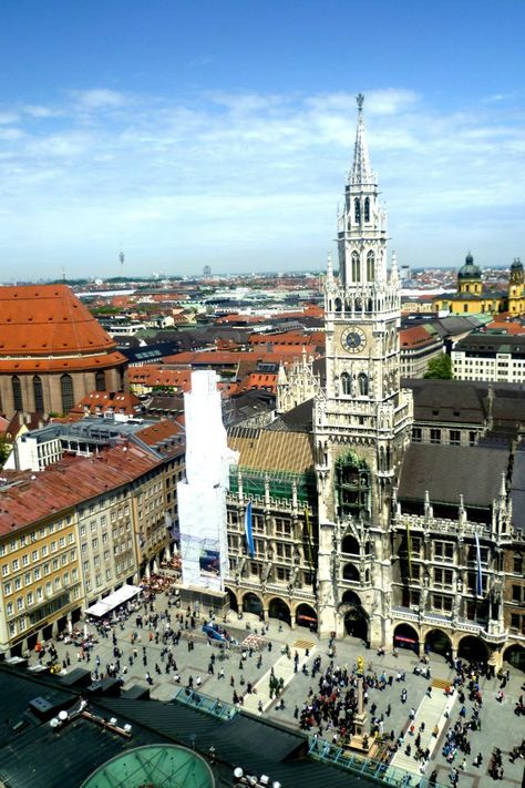 Old Town Hall from St. Peter's Tower, Munich Town Hall, Ferry Building, Munich, Ferry Building San Francisco, Old Town, San Francisco, Tower, Germany, Building