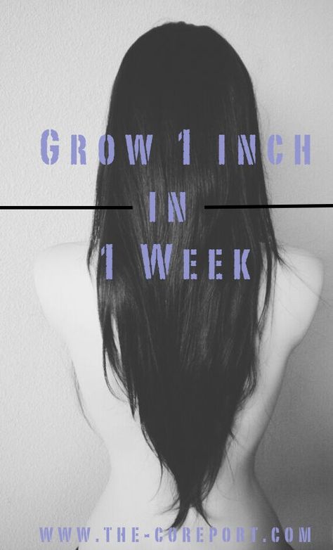 Grow Your Hair 1 inch in 1 Week - The Co ReportThe Co Report Hair Longer In Back, How Yo Grow Your Hair Fast In A Day, Grow Hair In A Week, Hair Growth Super Fast, Grow Thick Hair Fast, How To Grow Hair In A Month, How To Grow Your Hair In A Month, Fast Hair Growth In A Week, How To Grow Hair Fast