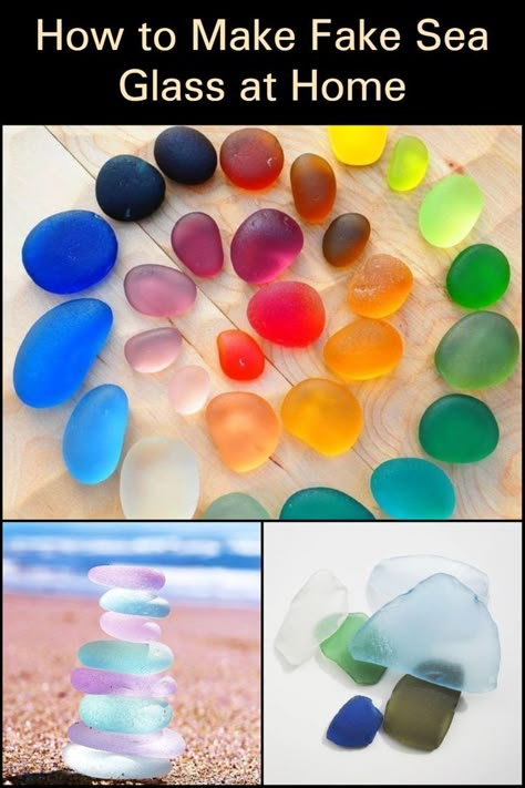 Finding a perfect piece of sea glass on a stretch of a beach somewhere is like unearthing buried treasure. But then there is the DIY way of making colorful sea glass at home, which isn’t as challenging as you might think. Read the article to learn how to manufacture your own sea glass. Sea Glass Diy, Beach Crafts Diy, Sea Glass Art Diy, Glass Bead Crafts, Sea Glass Art Projects, Glass Art Projects, Buried Treasure, Glass Home, Sea Glass Crafts