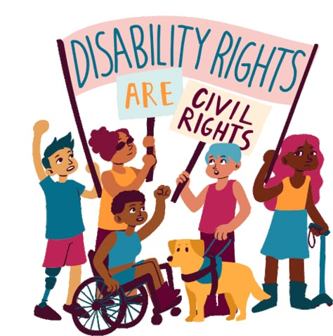 Ableism Illustration, Persons With Disabilities Poster, Disabled Illustration, Disabilities Poster, Disabled Character Design, Disabled Art, Person With Disabilities, Cripple Punk, Disabilities Awareness