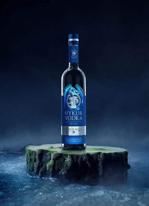 Nykur Vodka Draco Aqua Limited Edition – Packaging Of The World Vodka Packaging, Alcohol Design, Drink Packaging Design, Limited Edition Packaging, Drinks Packaging Design, Vodka Shots, Drink Packaging, Worlds Collide, Gin Bottles