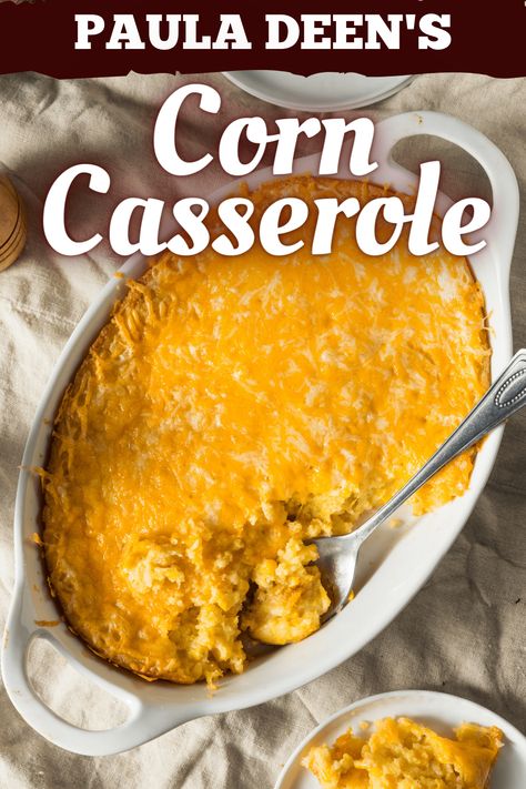 Corn Casserole Paula Deen, Easy Corn Casserole Recipe, Easy Corn Casserole, Condiments Recipes, Cream Corn Casserole, Paula Dean, Cream Corn, Corn Casserole Recipe, Paula Deen Recipes