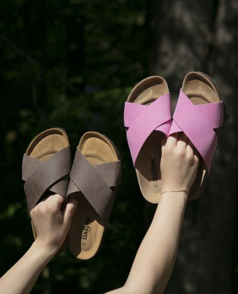 Now that every color is revealed, which one will you pick? 🩷💚💙🤎🧡 #handmade #corksandals #newrelease Clog Boots, Cork Sandals, Wooden Clogs, Clog Sandals, Stylish Sandals, Every Color, Cross Designs, Womens Clogs, Nubuck Leather