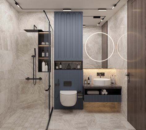 BEDROOM - RIYADH, KSA. on Behance Modern Washroom Design, Bathroom Inspo Interior Design, Toilet Design Modern, Restroom Design, House Redesign, Wall Tiles Design, Washroom Design, Bathroom Design Decor, Toilet Design