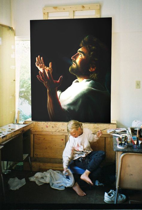 Akiana Kramarik Paintings Of Jesus Christ, Paintings Of Jesus, Akiane Kramarik, Child Prodigy, Bible Illustrations, C Art, Jesus Painting, Spark Creativity, Jesus Art