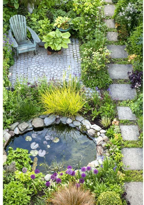 House Ranch, House Farmhouse, Cottage Garden Design, Garden Inspo, Have Inspiration, Backyard Garden Design, Garden Yard Ideas, A Pond, Flower Bed