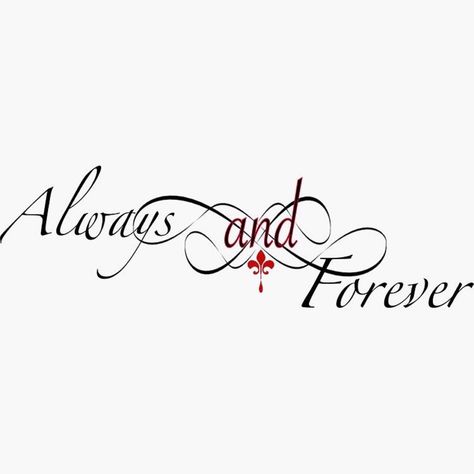 always and forever the originals Forever Family Tattoo, Always And Forever The Originals, Tattoo Writing Styles, Always Tattoo, Beauty And The Beast Tattoo, Avengers Tattoo, Forever Tattoo, Small Chest Tattoos, Family Tattoo