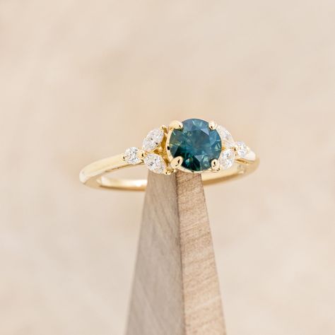 Nature Inspired Sapphire Engagement Ring, Engagement Rings Montana Sapphire, Teal Montana Sapphire Engagement Ring, Montana Sapphire Bezel Ring, Blue Green Montana Sapphire, Montana Sapphire Engagement, Montana Sapphire Engagement Ring, Staghead Designs, Ceramic Rings