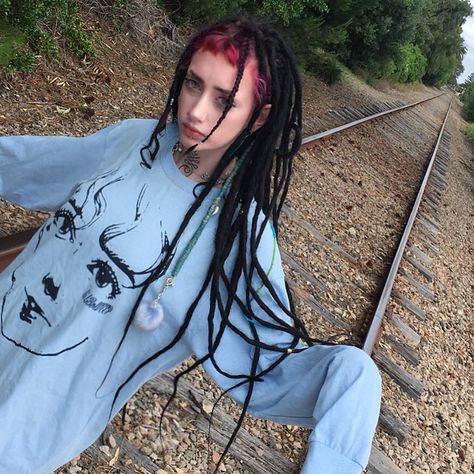 Lil Bo Weep, Goth Girl Aesthetic, Beautiful Dreadlocks, Dreadlock Styles, Dread Hairstyles, Alternative Girls, Ginger Hair, Messy Hairstyles, Maquillaje De Ojos