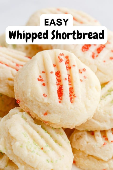 If you need the perfect, melt-in-your-mouth shortbread cookie recipe, you can stop here. Whipped Shortbread is easy to make and fun to decorate. Add some colorful holiday sprinkles or mix it up for the New Year! Steak Dinner Ideas Romantic, Dinner Ideas Romantic, Healthy Recipes Dessert, Healthy Recipes Easy Dinner, Whipped Shortbread, Cream Cheese Sugar Cookies, Whipped Shortbread Cookies, Short Bread, Christmas Shortbread