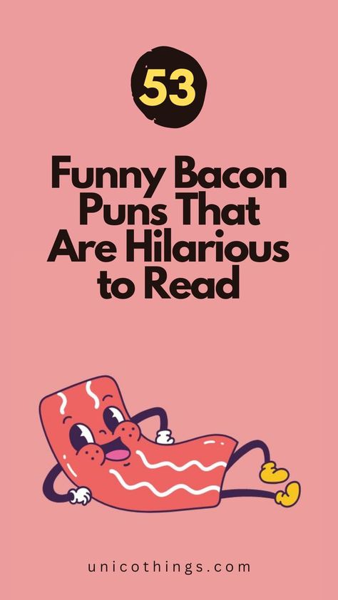 Looking for a sizzling dose of humor? Our collection of hilarious bacon puns is here to make your taste buds and funny bone sizzle with delight. Bacon Puns, Bacon Funny, Witty Comebacks, Double Entendre, Best Bacon, Funny Puns, Bones Funny, Brighten Your Day, Taste Buds