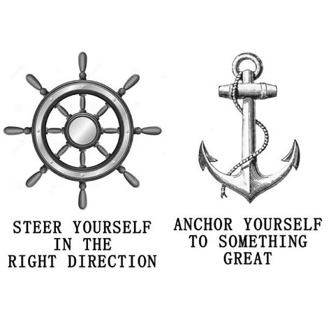 Steer yourself in the right direction... Anchor yourself to something great! Anchor Quotes Strength, Anchor Sayings, Watercolor Sketch Ideas, Drawings With Quotes, Mindful Crafts, Quotes For Pictures, Boat Vibes, Lighthouse Quotes, Anchored In Christ