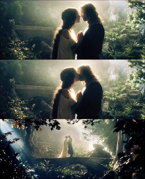 "I would rather spend one lifetime with you than face all the Ages of this world alone." Aragorn And Arwen, Beau Film, Into The West, Fellowship Of The Ring, The Shire, Jrr Tolkien, Legolas, Dark Places, Film Serie