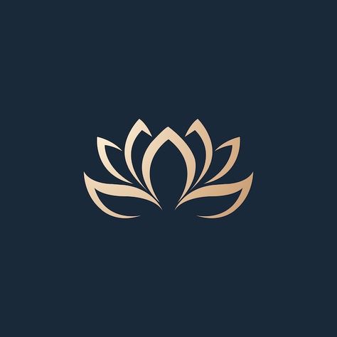 Yoga Logo Design Ideas, Healing Logo Design Ideas, Unique Logo Design Creative, Luxury Spa Logo, Flower Logo Design Graphics, Luxe Logo Design, Logo Flower Design, Lotus Logo Design, Logo Flor