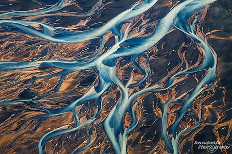 Þjórsá Orange River Delta | Aerials | Iceland | Europe | Synnatschke Photography Workflow Design, Fractals In Nature, Landscape Images, River Delta, Earth Art, Aerial Photography, Patterns In Nature, Aerial View, Embroidery Art