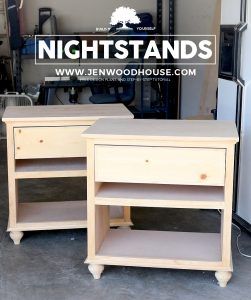 Pottery Barn-Inspired Nightstands Scrap Wood Diy, Jen Woodhouse, Diy Nightstand, Wood Crafting Tools, Прикроватные Тумбочки, Building Furniture, Wood Plans, Building Projects, Diy Furniture Projects