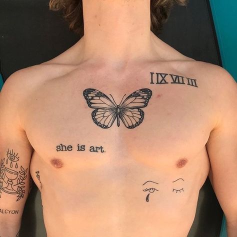 A Butterfly Tattoo, A Butterfly, Butterfly Tattoo, Tattoo On, Art