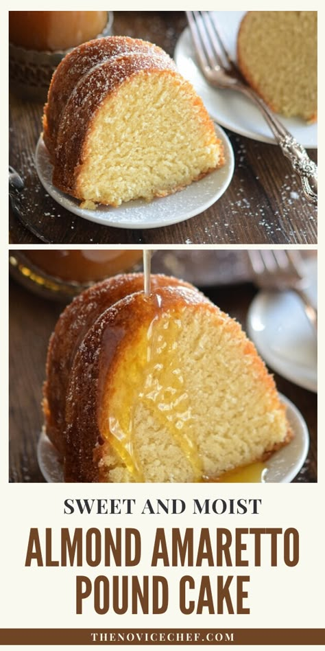 Amaretto Sauce, Amaretto Pound Cake, Almond Pound Cake, Amaretto Cake, Kentucky Butter Cake, Almond Pound Cakes, Bundt Cake Recipes, Butter Cake Recipe, Pound Cake Recipe