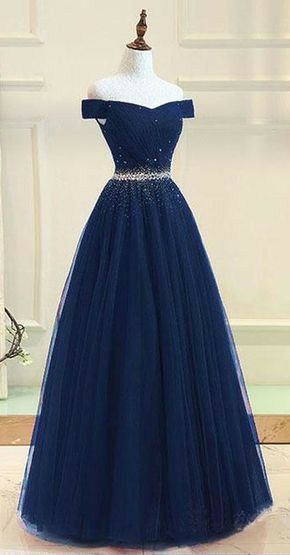 Prom Dresses 8th Grade, Blue Tulle Prom Dress, 8th Grade Dance, Ballroom Dance Dress, Navy Blue Prom Dresses, School Dance Dresses, Trendy Prom Dresses, Blue Prom Dress, 파티 드레스