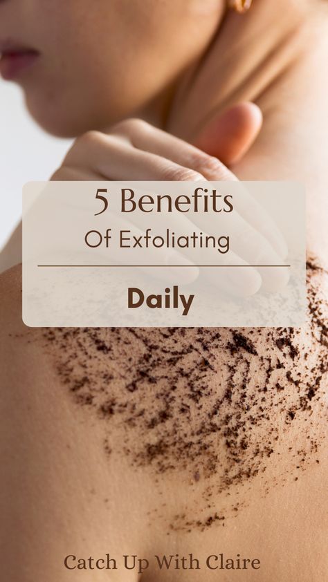 Not everyone does daily exfoliating, but if you really want to see the benefits exfoliating daily is a must #skin #face #body #scrub #exfoliate #exfoliating #exfoliation #bodyscrub #facialscrub #wash #washing #cleansing Exfoliation Benefits, Best Exfoliators, Face Exfoliator, Gentle Face Wash, Face Body Scrub, Chemical Exfoliation, Get Clear Skin, Pore Cleanser, Facial Exfoliator