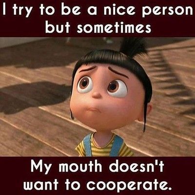 I try to be a nice person sometimes | I try to be a nice per… | Flickr Badass Girl, Funny Minion Pictures, Funny Minion Memes, Being Nice, Minion Pictures, Minion Jokes, Funny School Jokes, Funny Minion Quotes, Minion Quotes