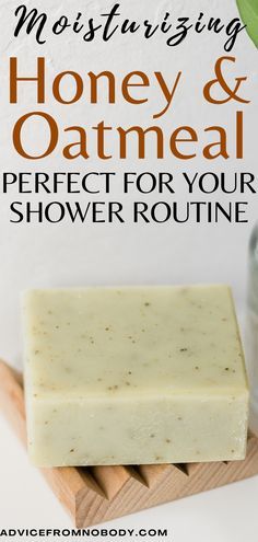 This DIY honey oatmeal soap recipe is a great addition to your shower products list. For your next self-care shower routine make sure to add this homemade soap bar made of colloidal oatmeal and honey to your shower essentials products. Oatmeal Soap Recipe, Honey Soap Recipe, Make Shampoo, Exfoliating Soap Bar, How To Make Shampoo, Shampoo Bar Recipe, Natural Soaps Recipes, Homemade Soap Bars, Diy Honey