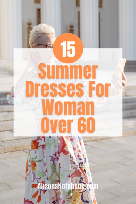 Looking for the perfect summer dress to rock this season? Check out our collection of summer dresses for women over 60, which combines style, comfort, and sophistication. From flowy sundresses to chic maxi dresses, we have everything you need to stay cool and look fabulous. Upgrade your summer wardrobe with these must-have picks and get our FREE capsule wardrobe guide! Hawaii Dresses For Women, Maxi Sundress Casual, Summer Vacation Dresses For Women Over 50, Beach Dresses For Women Over 50, Summer Dresses For Over 60 Older Women, Dress For Old Women Over 50, Dresses For Short Waisted Women, Resort Wear For Women Over 60, Summer Outfits For Women Over 60 Casual