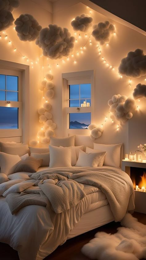 Zimmer Diy, Dream Bedroom Inspiration, Bedroom Decor Cozy, Room Redesign, Room Stuff, Redecorate Bedroom, Sopot, Cozy Room Decor, Teen Bedroom Decor