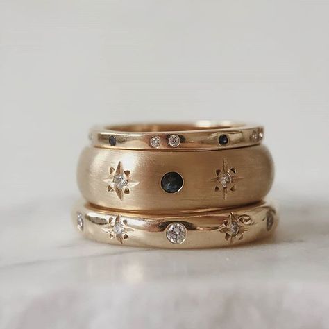 RUUSK - Tania Gnecchi (@ruusk) • Instagram photos and videos Stars Ring, Handmade Gold Ring, Celestial Ring, The Bling Ring, Moon And Star Ring, Ear Climbers Earrings, Quoi Porter, Gold Rings Simple, Jewelry Diamonds