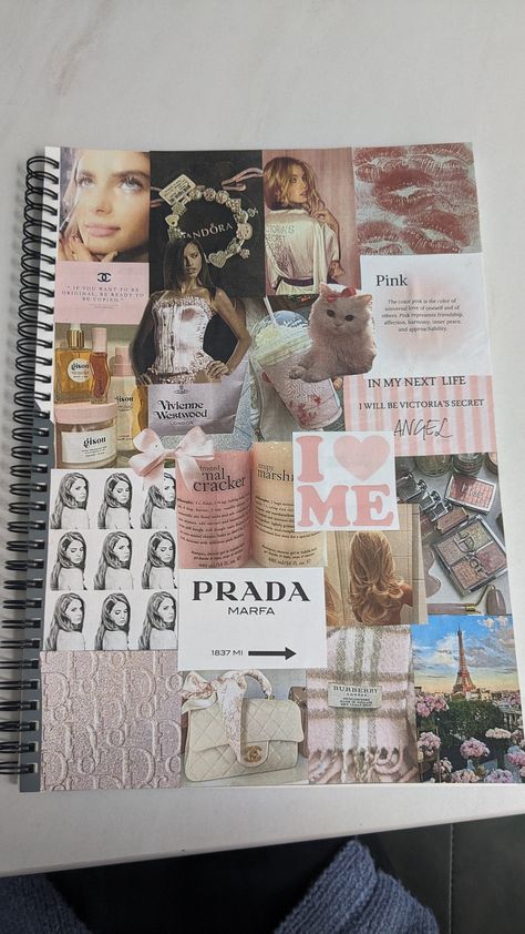 my pin 🫶🏻 Fashion Notebook, Fashion Scrapbook, Kunstjournal Inspiration, Scrap Books, Divine Feminine Energy, Pretty Journals, Scrapbook Book, Fashion Journals, Cute Notebooks