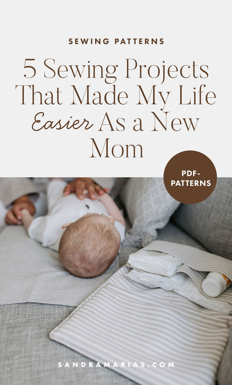 5 Sewing Projects That Made Life Easier as a New Mom 🧵✨  Wondering what to sew before baby arrives? These 5 practical baby sewing patterns were lifesavers during my little one’s first year—everything from a Babynest we used every day, to a diaper clutch & changing pad set that saved every outing.  Beginner-friendly sewing patterns with step-by-step pictures—perfect for nesting mamas or handmade baby shower gifts!  Read the blog + find all patterns in my shop (buy 4, pay for 3 on all patterns!) 🥳   ➡️ sandramarias.com Baby Boy Sewing Projects, Handmade Baby Shower Gifts, What To Sew, Handmade Baby Shower Gift, Baby Sewing Patterns, Before Baby, Baby Life, Crafty Projects, Changing Pad