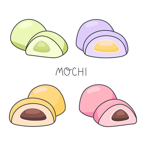 Download the Set of sweet mochi. Japanese traditional food vector illustration. Japanese asian sweets. Healthy eating, cooking, menu, banner, sweet food, dessert concept. Draw in doodle style 20365111 royalty-free Vector from Vecteezy for your project and explore over a million other vectors, icons and clipart graphics! Japanese Dessert Drawing, Mochi Illustration, Mochi Drawing, Japanese Food Drawing, Mochi Art, Mochi Design, Crochet Mochi, Mochi Japanese, Mochi Cute