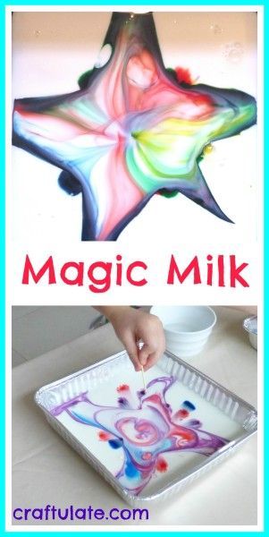 Craftulate: Magic Milk Stage 2 Bucket Ideas, Magic Milk, Science Experience, Science Kids, Tuff Spot, Bucket Ideas, Experiments Kids, Science Week, Preschool Science Activities