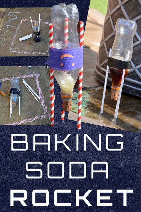 Baking Soda Rocket, Stellar Vbs, Space Activities For Kids, Space Preschool, Space Crafts For Kids, Space Week, Science Camp, Summer Science, Science Experiments For Preschoolers