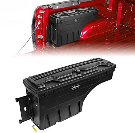 Truck Bed Storage Box, Ford F150 Accessories, Truck Bed Tool Boxes, Truck Bed Organization, Truck Organization, Truck Accessories Ford, Cool Truck Accessories, Truck Bed Storage, Pickup Truck Accessories