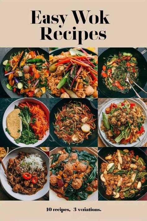 10 Easy Wok Recipes That Will Inspire Your Inner Chef Chinese Food Recipes In Wok, Things To Make In A Wok, Things To Cook In A Wok, Recipes With A Wok, Wok Pan Recipes, Recipes For A Wok Pan, Cooking With A Wok, Wok Stir Fry Recipes, Cast Iron Wok Recipes