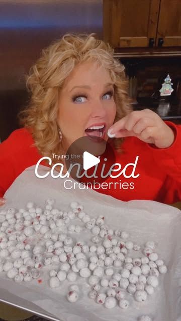 Ann Fisher on Instagram: "Okaaaaay...the crunch.  The tangy sweetness. I didn't know Candied Cranberries were a thing... But I am totally HERE FOR IT  1 bag or 2-3 cups fresh cranberries 12 oz Cranberry Sprite  1 ish cups of powdered sugar  Rinse cranberries then put in a bowl/container with a lid. Cover with Cranberry Sprite Let it soak in the refrigerator for 12-24 hours. Drain then add powdered sugar.  Shake until well coated! Spread out on a parchment paper lined baking sheet, then bake @200 for 5-7 minutes. Let cool in the refrigerator and enjoy!  A fun variation: Prosecco and orange juice instead of Cranberry Sprite! Warning: They are SERIOUSLY addictive  Love your face, Anne 🎄" Cranberry Sprite, Prosecco And Orange Juice, Cranberry Treats, Cranberry Powder, Christmas Candy Easy, Candied Cranberries, Sugared Cranberries, Christmas Food Gifts, Cranberry Recipes