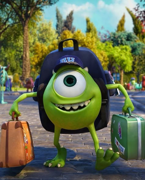 Monsters University. Such a great film...the perfect prequel to my favorite Pixar movie! :) Monsters Inc University, Back To University, Charlie Day, Steve Buscemi, Disney Monsters, Pixar Characters, Wallpaper Disney, Disney Mom, Mike Wazowski