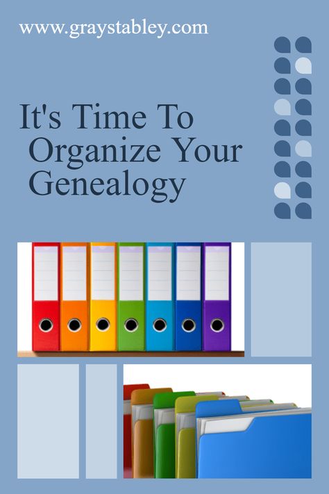 Whether you like file folders or binders, it's time to corral all your research and organize it. It will save you time and money (and who doesn't want a little more of each.) My latest article will list the pros and cons of setting up either a folder or binder system for your family history papers. #Genealogy #Organization #FamilyHistory #Research #GrayStableyGenealogyServices Genealogy Forms Free, Geneology Organization Filing System, Family History Printables, Genealogy Binder, Family History Organization, Family Tree Printable, Genealogy Organization, Genealogy Forms, Folder Cover