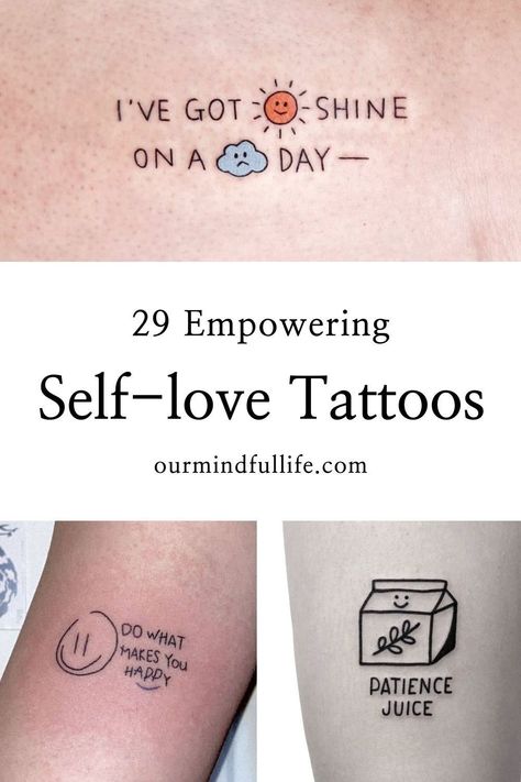 Be You Tattoo Ideas, I Can Tattoo Ideas, Be Yourself Tattoo Ideas, Belive Yourself Tattoos, Take Care Of Yourself Tattoo, Top Of Shoulder Tattoos For Women Quotes, Be Positive Tattoo, First Love Yourself Tattoo, Be You Tattoo