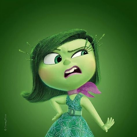 disgust inside out aesthetic pixar green Feature Film, The Mind, Inside Out, Film, Disney, Green, Hair