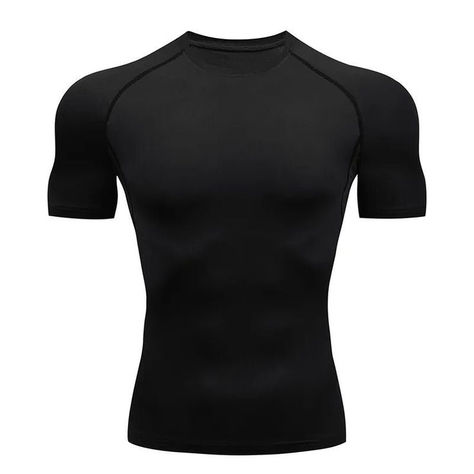 Discover the perfect blend of performance and style with our black compression shirts.  The sleek, black design suits any occasion, whether at the gym or on the go. Our compression technology supports muscles, reduces fatigue, and enhances recovery. Ideal for both men and women, these shirts are a must-have for any fitness enthusiast. Black compression shirts, men's compression tops, women's compression wear, athletic wear, workout gear, fitness clothing, sports compression shirt, Toji Fit Men's Casual Wear, Compression T Shirt, Mens Workout, Mens Compression, Sport T-shirts, Compression Shirt, Compression Shorts, Sports Tees, Running Shirts