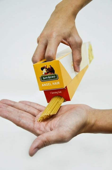 Pasta Box Packaging, Pasta Packaging Design, Interesting Packaging Design, Pasta Packaging, Pasta Box, Interesting Packaging, Clever Packaging, Rice Packaging, Smart Packaging