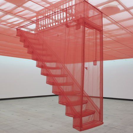 Suspended Staircase, Small Home Renovation, Rachel Whiteread, Do Ho Suh, Office Light, Hayward Gallery, Escalier Design, Attic Renovation, Attic Remodel