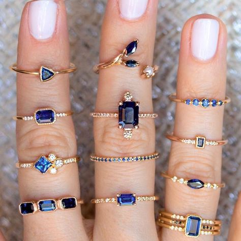 Different Rings, Audry Rose, Hues Of Blue, Accesories Jewelry, Cute Rings, Jewelry Inspo, Dainty Jewelry, Pretty Jewellery, Bling Bling