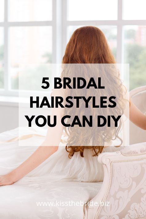 Wedding Hair Videos, Boho Plaits, Diy Wedding Hairstyles, Diy Bridal Hair, Easy Wedding Diy, Simple Bridal Hairstyle, Hairstyles For All Hair Types, Short Bridal Hair, Bridal Hair Tutorial