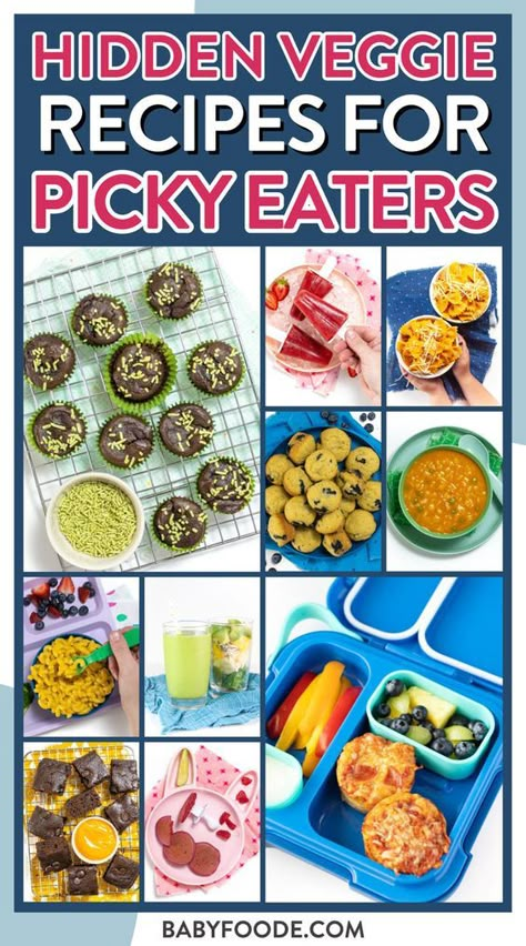 As a parent, you want your little one to love vegetables, but we all know that sometimes we need to sneak nutrients in! Here’s over 60 easy and healthy hidden veggies recipes for picky eaters that incorporate vegetables in a fun and playful way. Whether it’s in the form of pink beet pancakes or frozen in these green tropical smoothie popsicles, these recipes ensure your little one is excited to eat colorful food! Veggie Recipes For Toddlers, Beet Pancakes, Hidden Veggie Recipes, Food Aversion, Toddler Vegetables, Bean Food, Kids Healthy Food, Hidden Vegetable Recipes, Vegetable Recipes For Kids